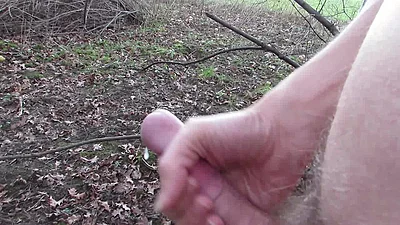 Open field nude cum fountain - loop version