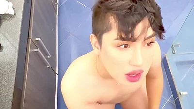 Twink Was Shooting a Video for His Boyfriend and Gets Fucked Bareback by His Straight Neighbor