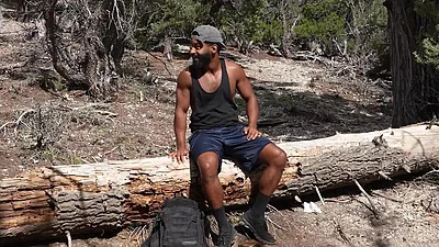DOWNLOW BOYS - Pax Perry Bent Over &amp, Fucked Outside By Dominant Trail Hiker