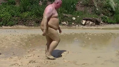 Me Playing in Deep Light Mud