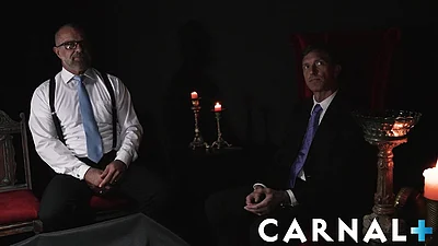 MasonicBoys - Suited threesome with Clayton Foster fucked raw by DILF