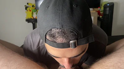 cumshot in mouth sucking and deepthoat my friend big hard dick