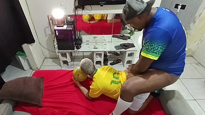Milking My Friend',s Ass Soccer Player Part 3